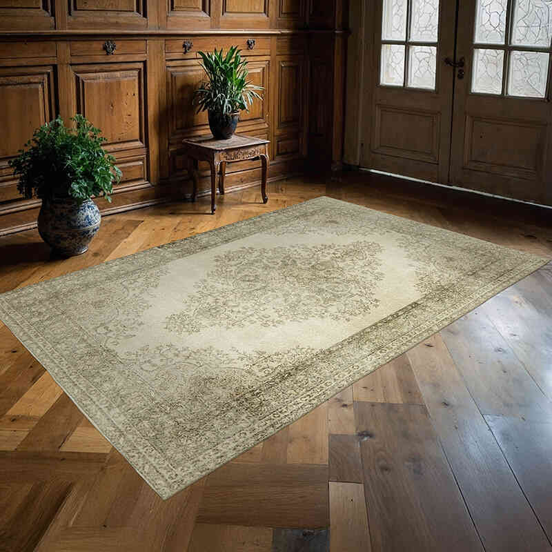 El Dokuma Vintage Halı - 174 cm x 264 cm - K0060157