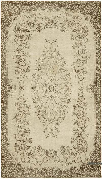 Vintage Turkish Hand-Knotted Rug - 5' 5" x 9' 5" (65" x 113")