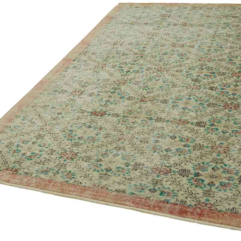 Alfombra Vintage Turca Anudada a Mano - 178 cm x 287 cm - K0060173
