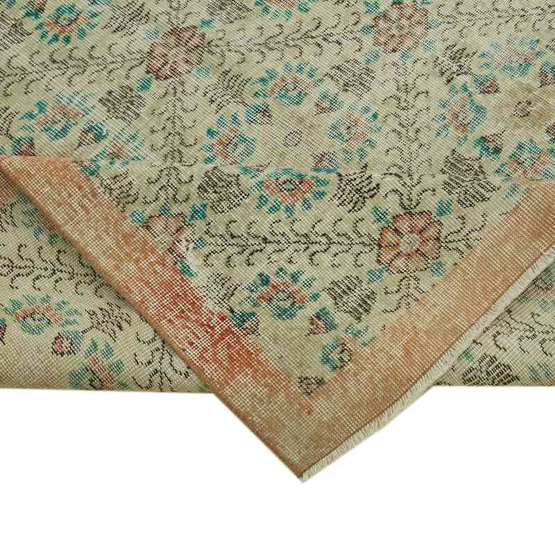 Alfombra Vintage Turca Anudada a Mano - 178 cm x 287 cm - K0060173
