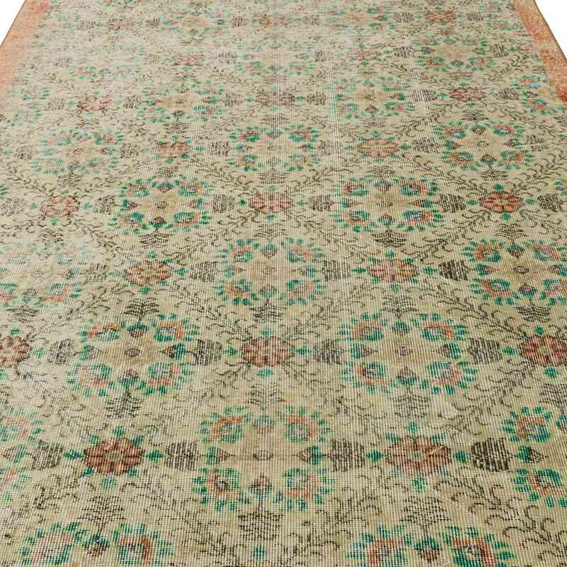 Alfombra Vintage Turca Anudada a Mano - 178 cm x 287 cm - K0060173