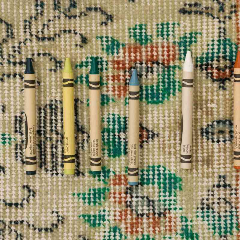 Alfombra Vintage Turca Anudada a Mano - 178 cm x 287 cm - K0060173