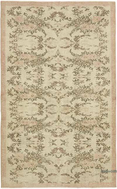 Vintage Turkish Hand-Knotted Rug - 5' 4" x 8' 6" (64" x 102")