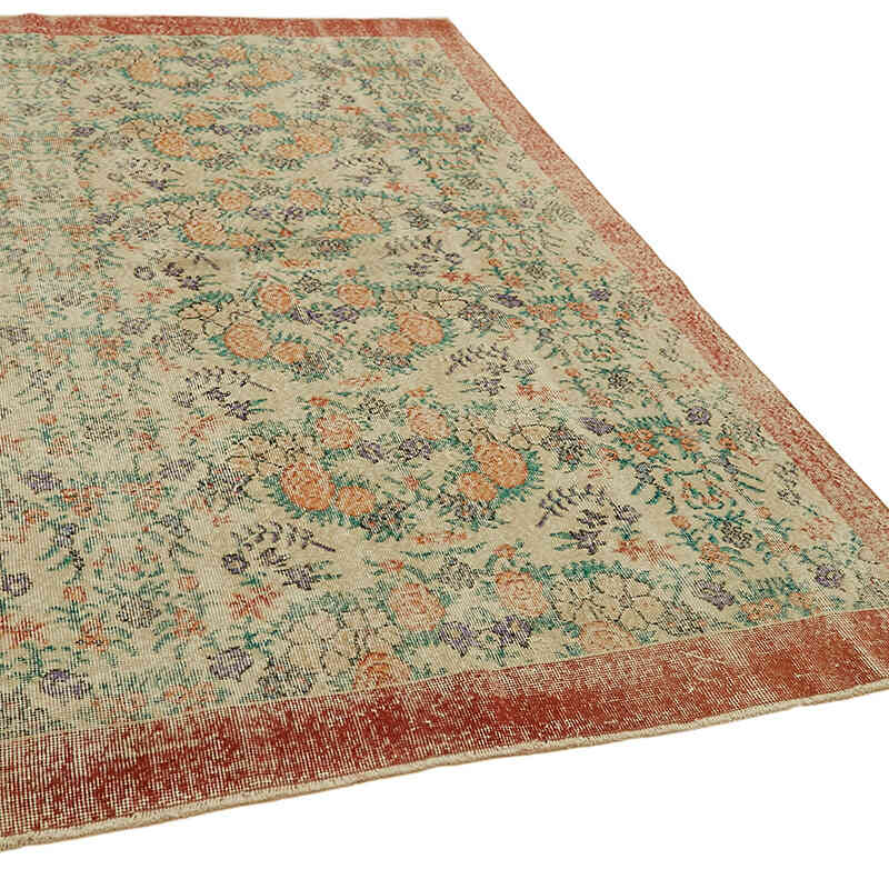 Alfombra Vintage Turca Anudada a Mano - 166 cm x 277 cm - K0060179