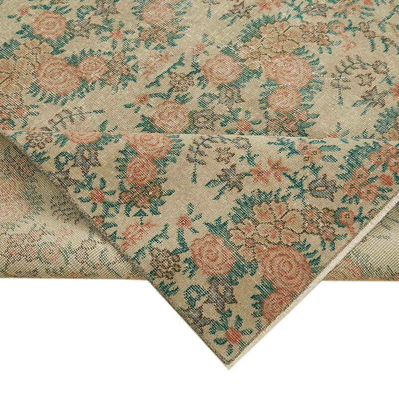 Vintage Turkish Hand-Knotted Rug - 6' 1" x 9' 4" (73" x 112") - K0060184
