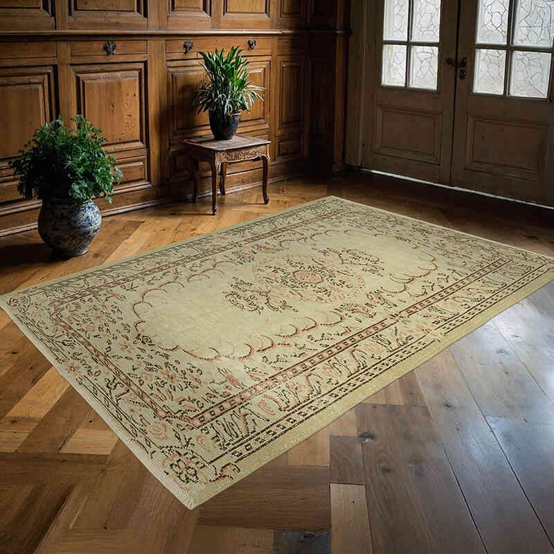 El Dokuma Vintage Halı - 165 cm x 228 cm - K0060194