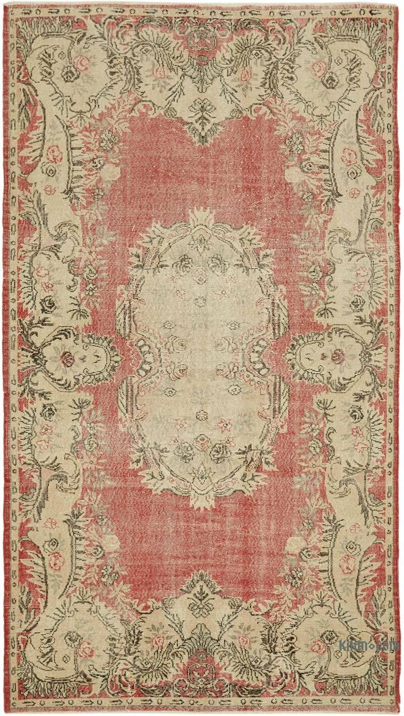 Vintage Turkish Hand-Knotted Rug - 5' 10" x 10' 4" (70" x 124") - K0060202