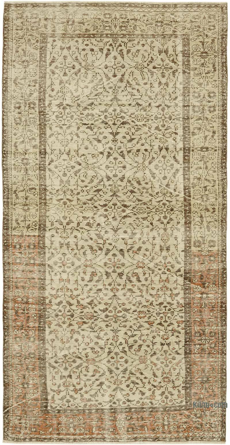 Alfombra Vintage Turca Anudada a Mano - 152 cm x 288 cm - K0060249