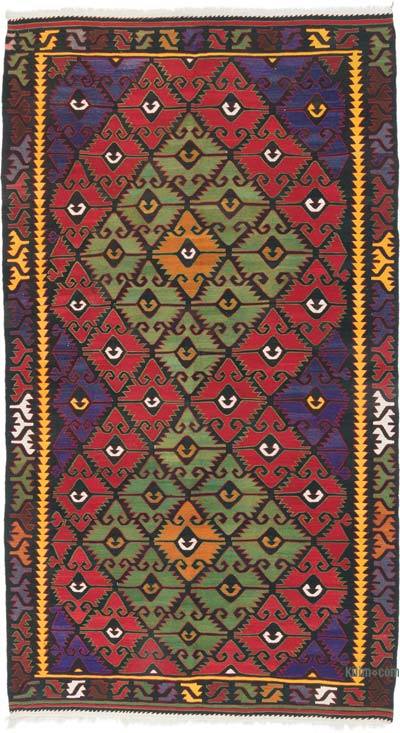 Vintage Sivrihisar Kilim Rug - 6' 1" x 11'  (73" x 132")