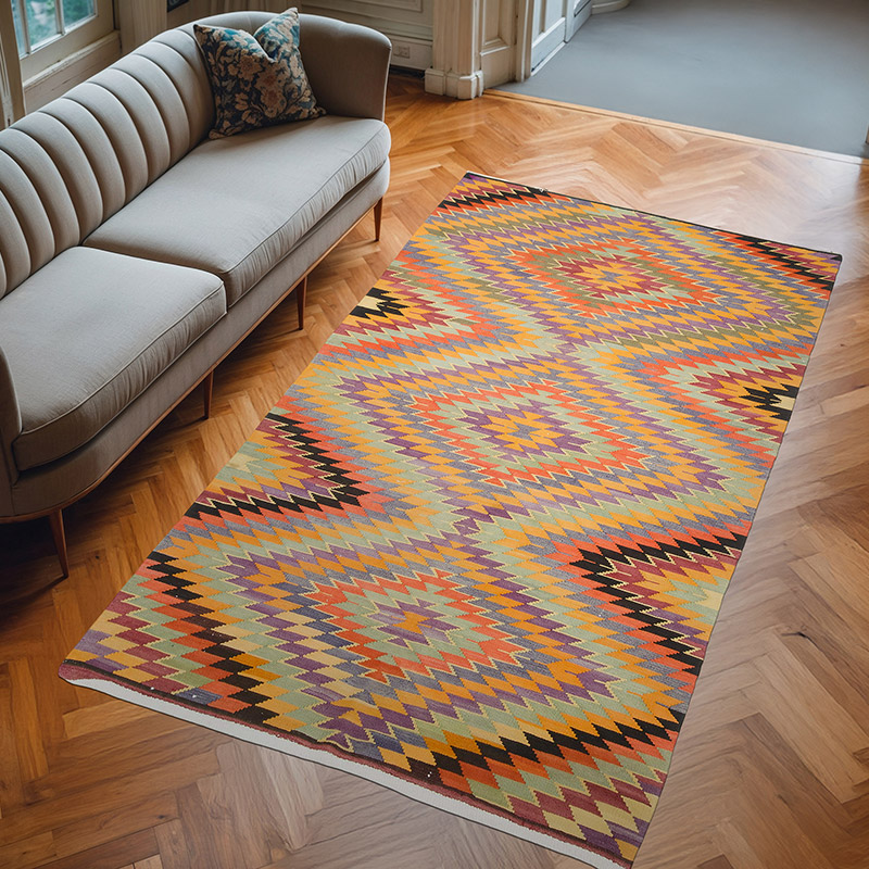 Vintage Mut Kilim Rug - 6'  x 10' 6" (72" x 126") - K0060311