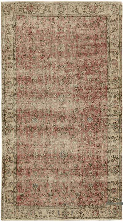 Vintage Turkish Hand-Knotted Rug - 4' 7" x 8'  (55" x 96")