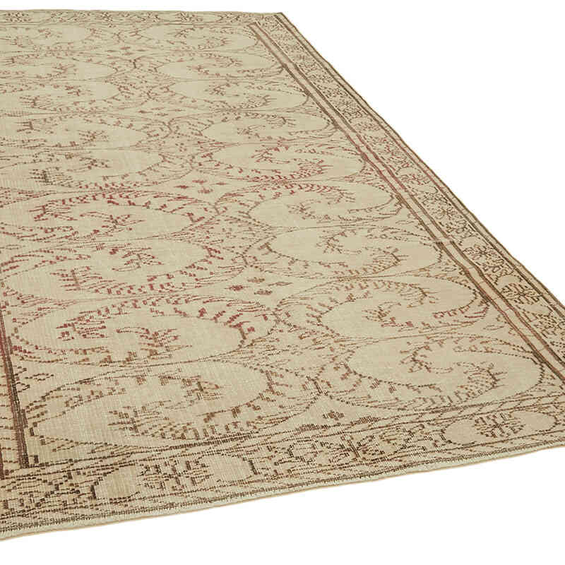 Vintage Turkish Hand-Knotted Rug - 5' 7" x 8' 11" (67" x 107") - K0060341