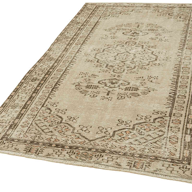 Vintage Turkish Hand-Knotted Rug - 4' 8" x 7' 5" (56" x 89") - K0060343