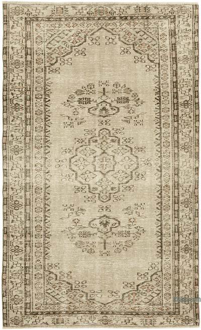Vintage Turkish Hand-Knotted Rug - 4' 8" x 7' 5" (56" x 89")
