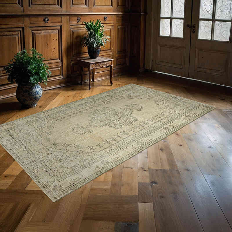El Dokuma Vintage Halı - 152 cm x 255 cm - K0060345