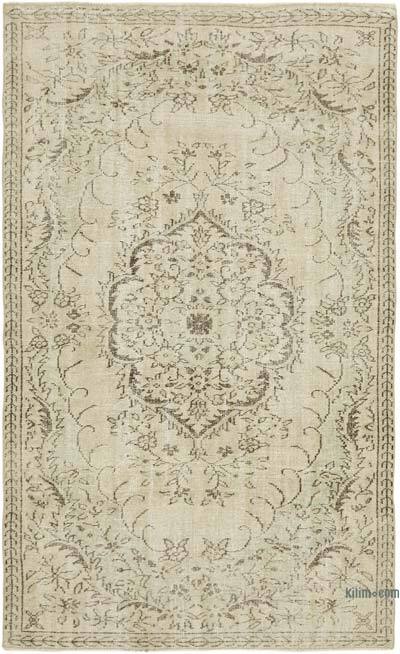 Vintage Turkish Hand-Knotted Rug - 5' 6" x 9'  (66" x 108")