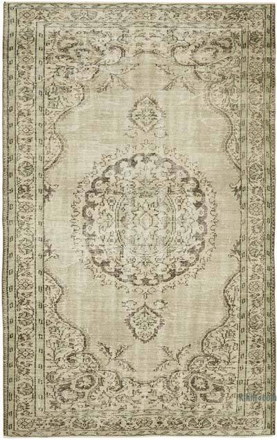 Vintage Turkish Hand-Knotted Rug - 5' 11" x 9' 4" (71" x 112")