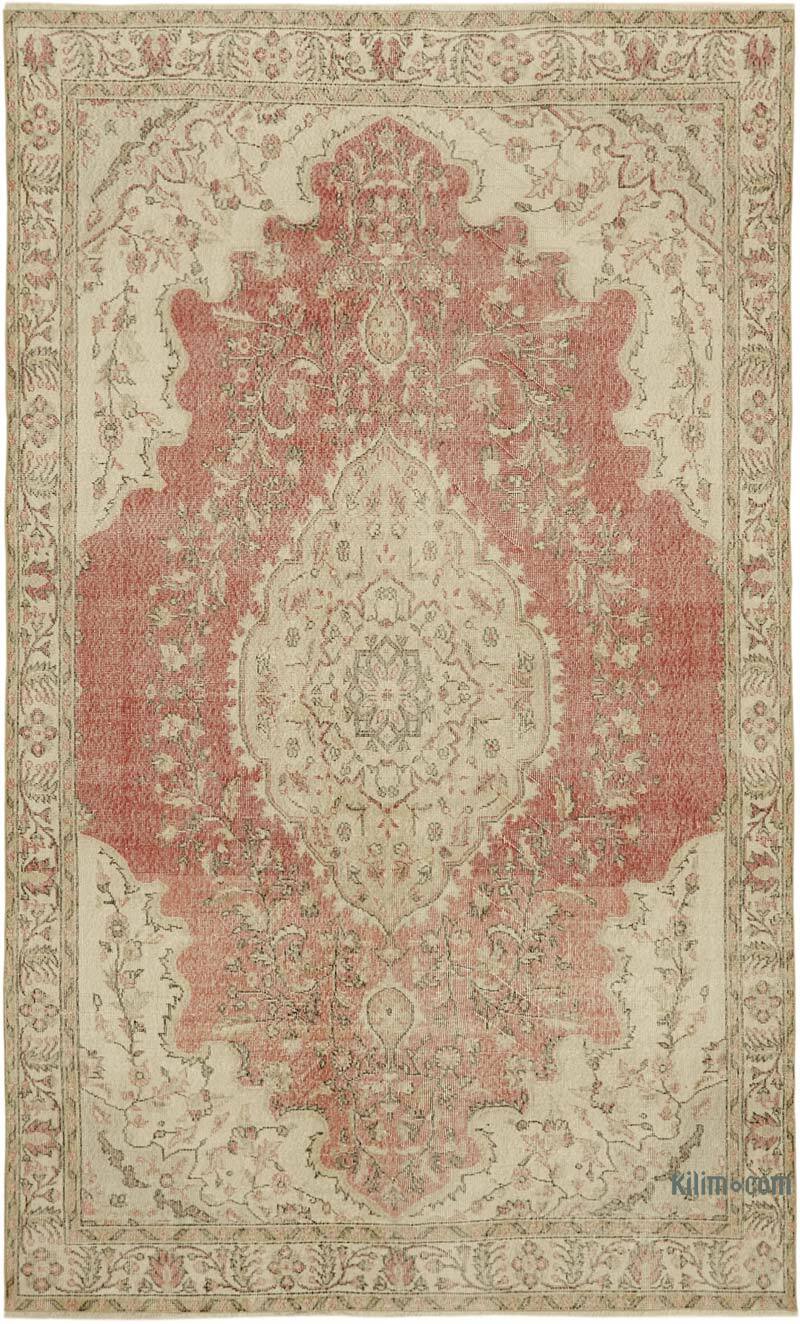 Alfombra Vintage Turca Anudada a Mano - 198 cm x 324 cm - K0060364