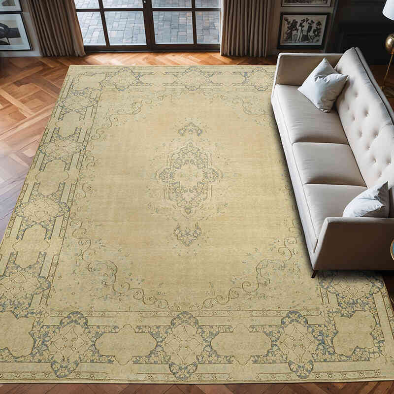 Alfombra Oriental Vintage Anudada a Mano - 284 cm x 388 cm - K0060374