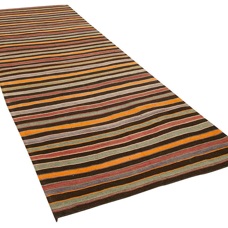 Vintage Turkish Kilim Rug - 4' 4" x 11' 4" (52" x 136") - K0060422