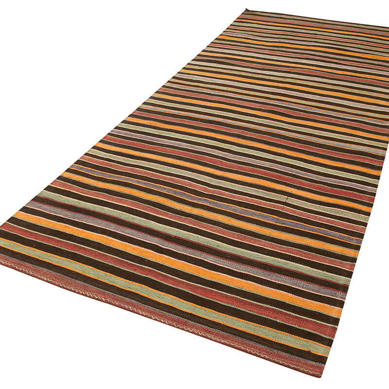 Vintage Turkish Kilim Rug - 4' 4" x 11' 4" (52" x 136") - K0060422