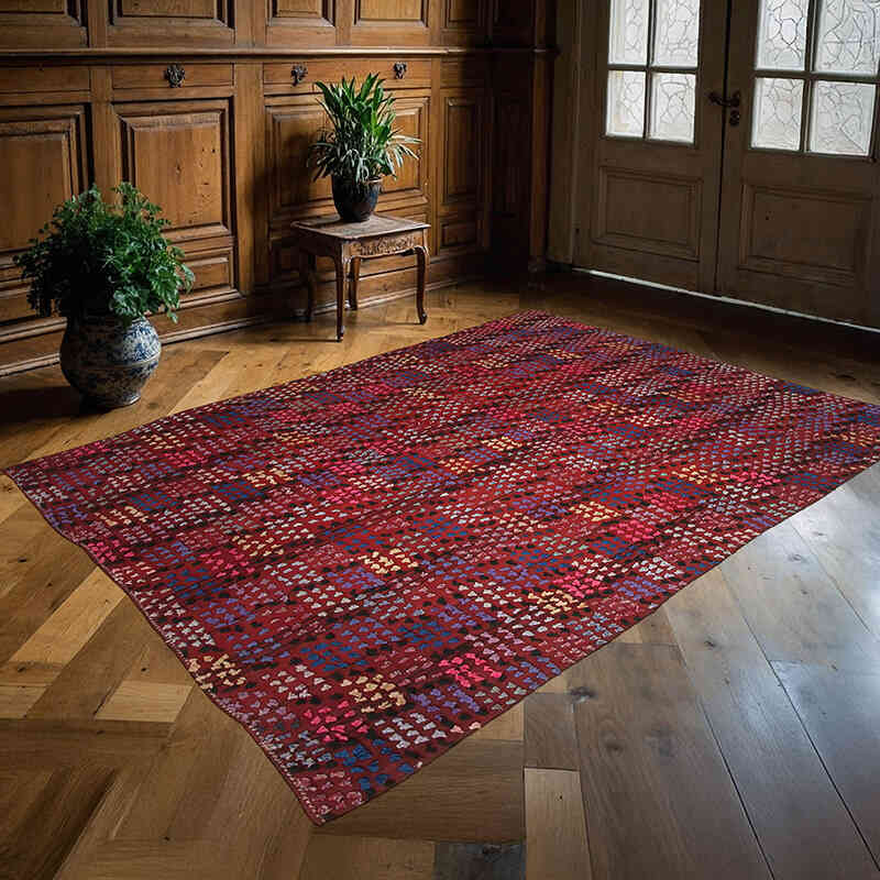 Alfombra Vintage Anatolian Kilim - 177 cm x 243 cm - K0060436