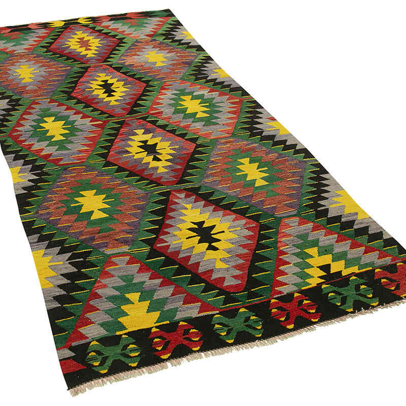 Alfombra Vintage Kilim Turca - 116 cm x 242 cm - K0060475