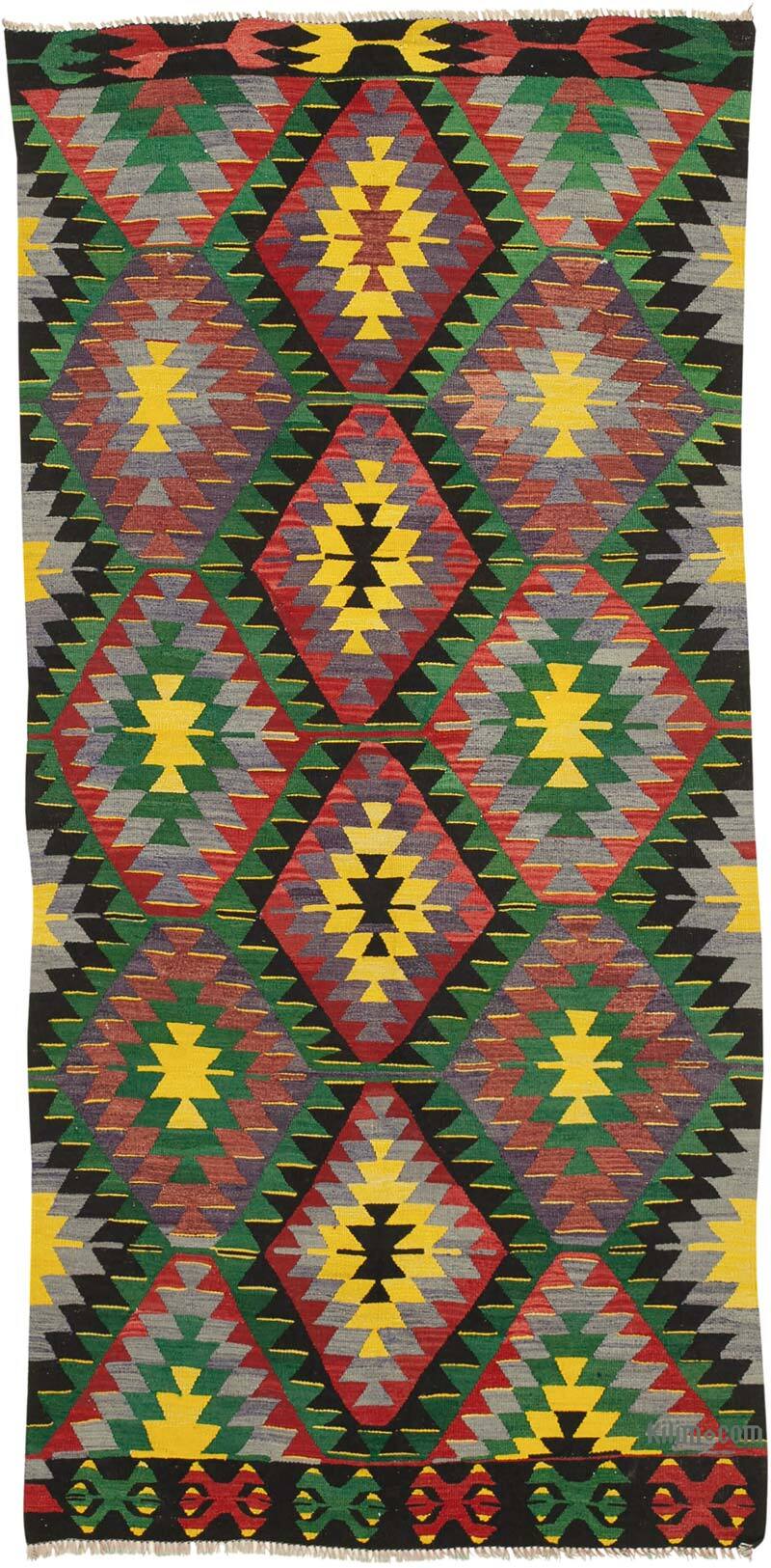Alfombra Vintage Kilim Turca - 116 cm x 242 cm - K0060475