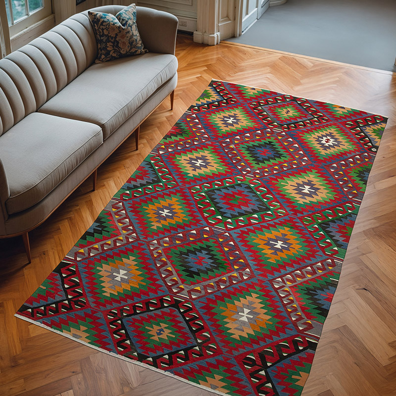 Alfombra Vintage Kilim Turca - 175 cm x 310 cm - K0060477