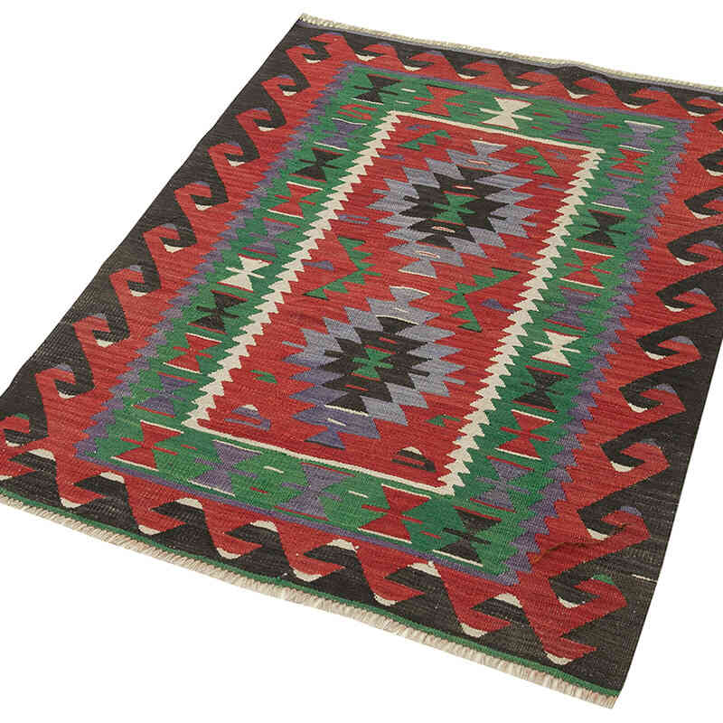 Alfombra Vintage Kilim Turca - 88 cm x 123 cm - K0060478