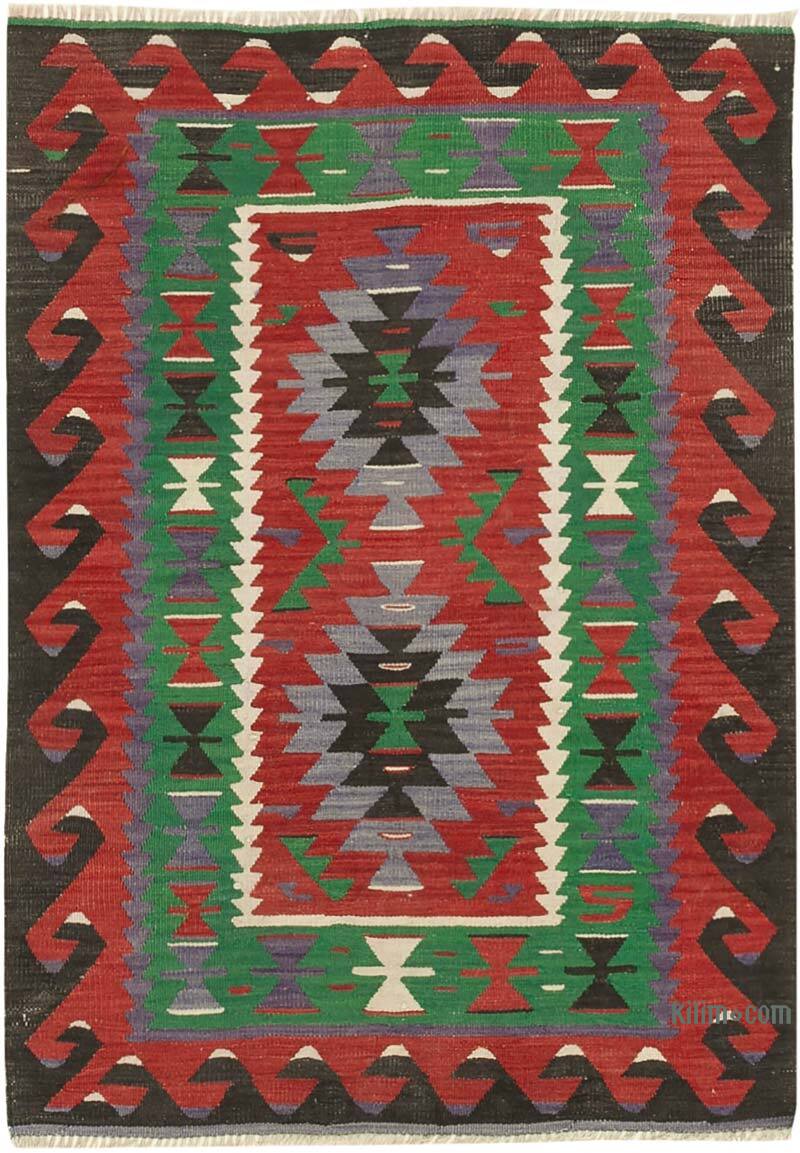 Alfombra Vintage Kilim Turca - 88 cm x 123 cm - K0060478