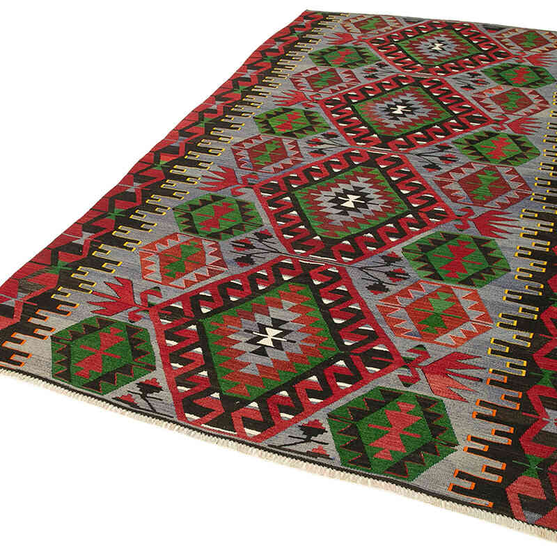 Vintage Turkish Kilim Rug - 5' 3" x 9' 6" (63" x 114") - K0060479