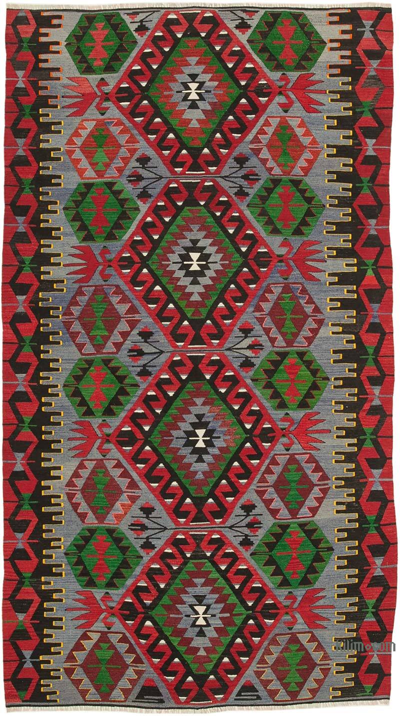 Vintage Turkish Kilim Rug - 5' 3" x 9' 6" (63" x 114") - K0060479