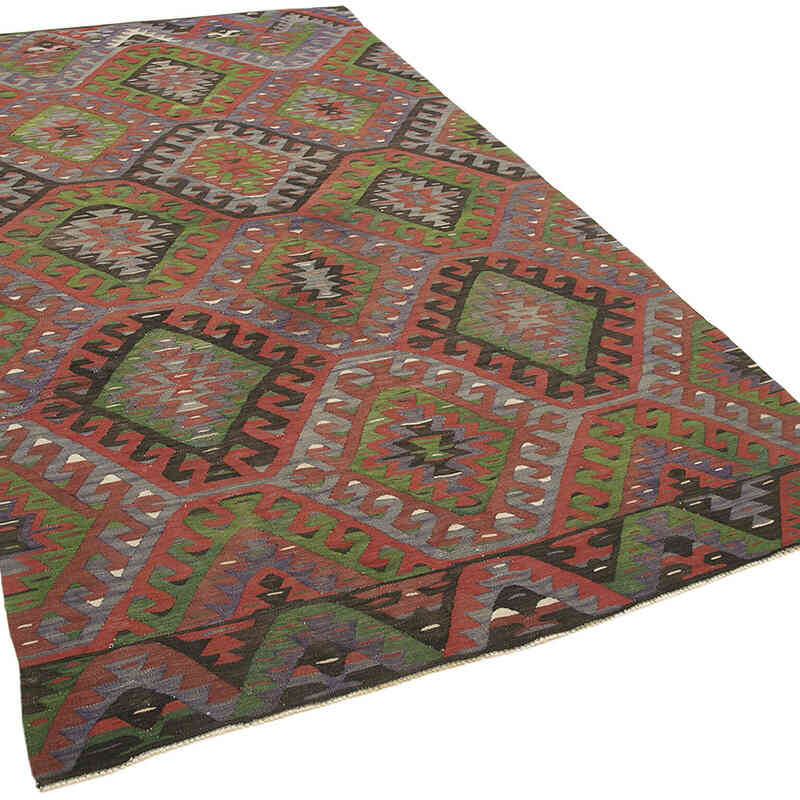 Vintage Turkish Kilim Rug - 5' 5" x 9' 6" (65" x 114") - K0060482
