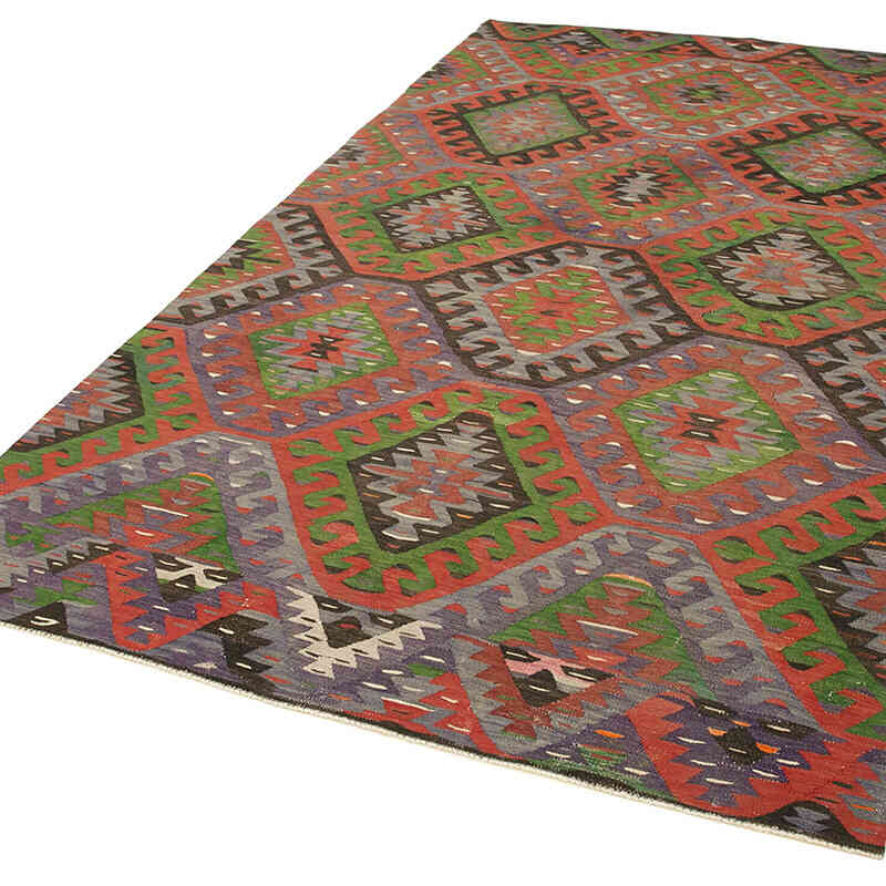 Vintage Turkish Kilim Rug - 5' 5" x 9' 6" (65" x 114") - K0060482