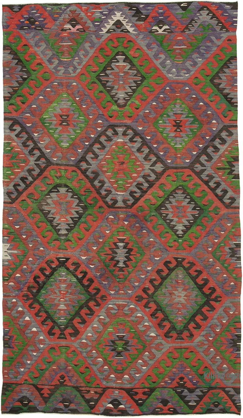 Vintage Turkish Kilim Rug - 5' 5" x 9' 6" (65" x 114") - K0060482