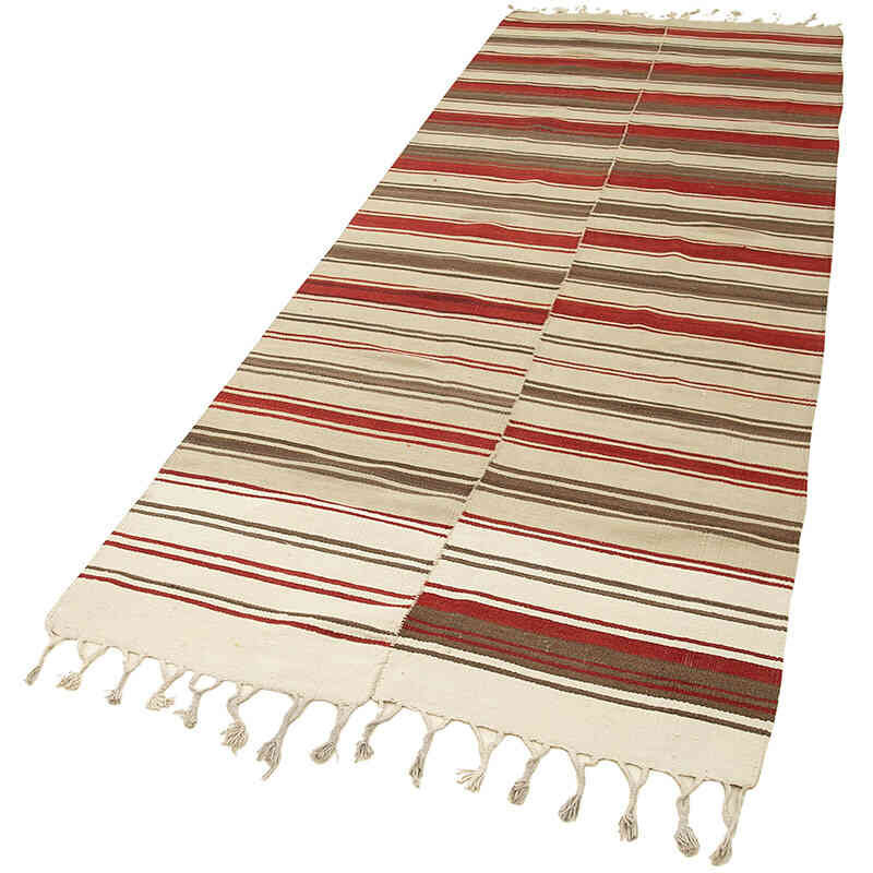 Vintage Anatolian Kilim Rug - 3' 8" x 10' 10" (44" x 130") - K0060494