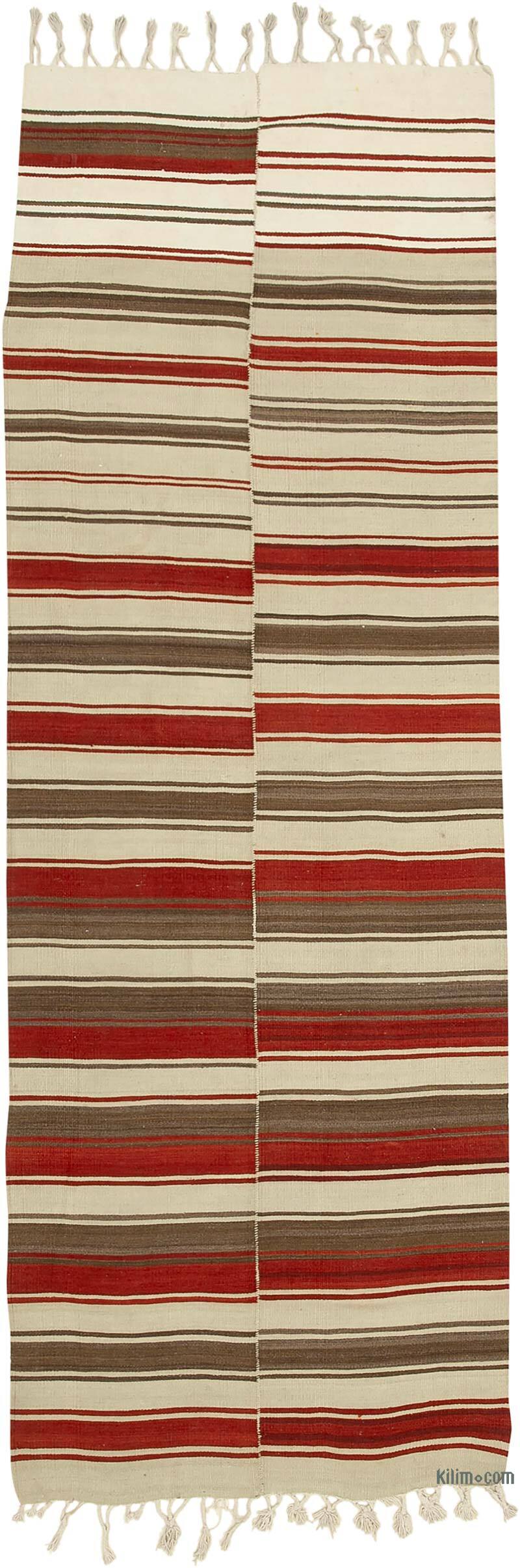 Vintage Anatolian Kilim Rug - 3' 8" x 10' 10" (44" x 130") - K0060494