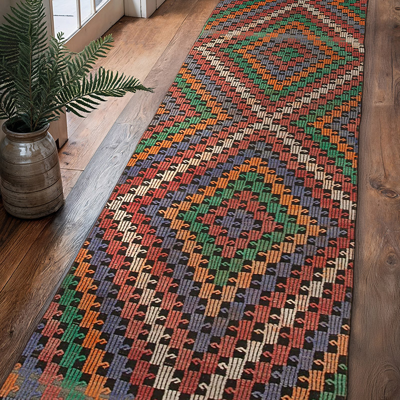 Corredor Vintage de Anatolia Jijim - 90 cm x 353 cm - K0060504