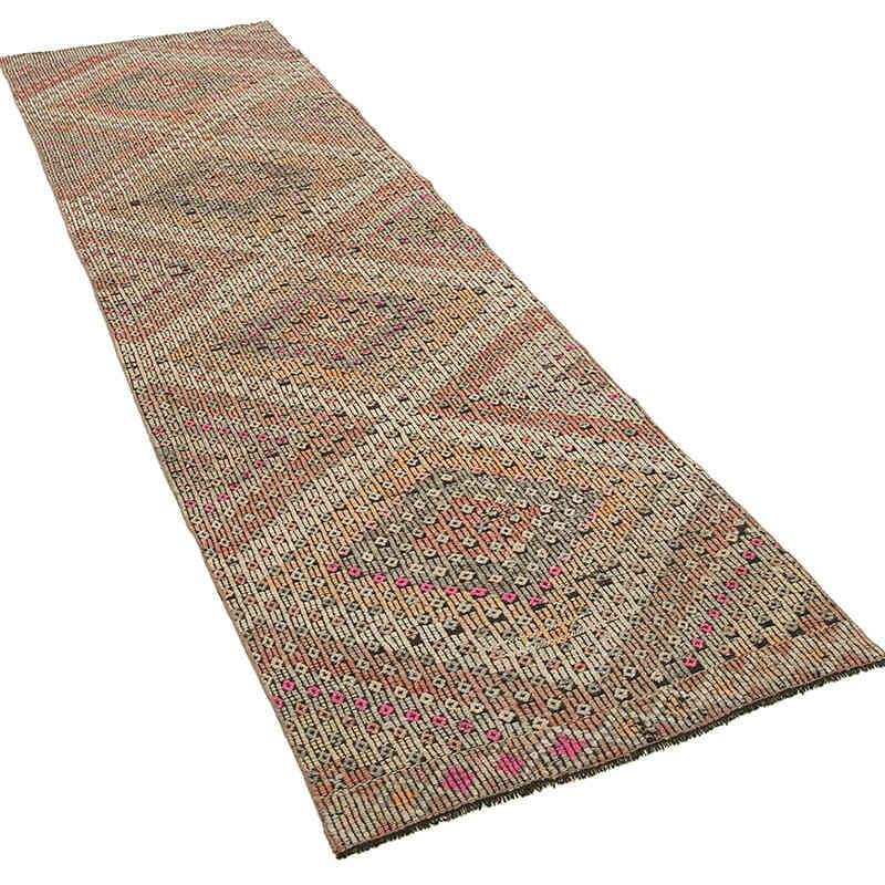 Vintage Anatolian Jijim Runner - 2' 10" x 9' 10" (34" x 118") - K0060507