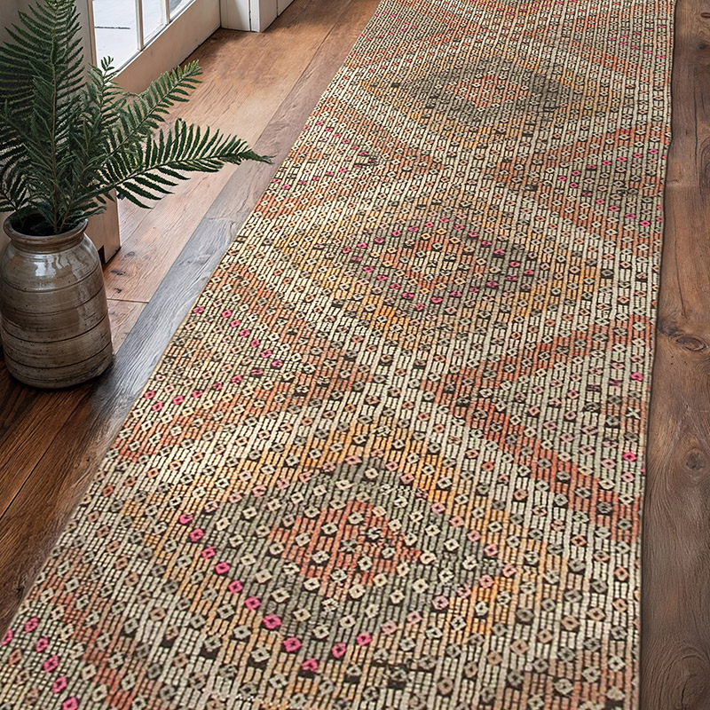 Vintage Anatolian Jijim Runner - 2' 10" x 9' 10" (34" x 118") - K0060507