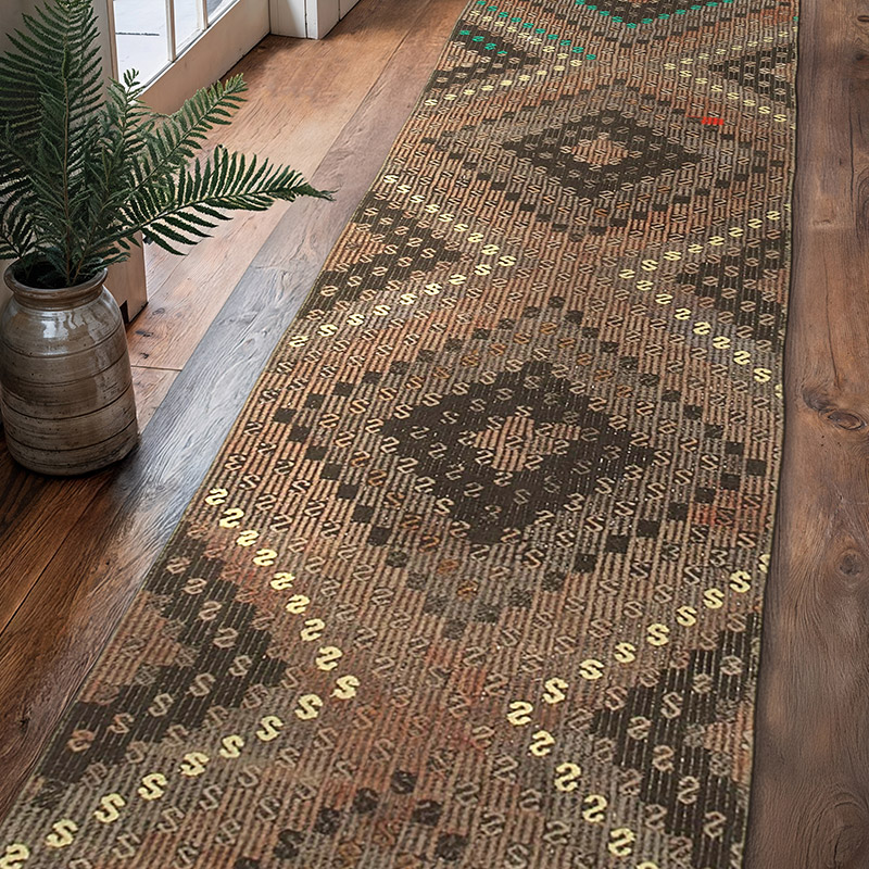 Corredor Vintage de Anatolia Jijim - 76 cm x 315 cm - K0060509