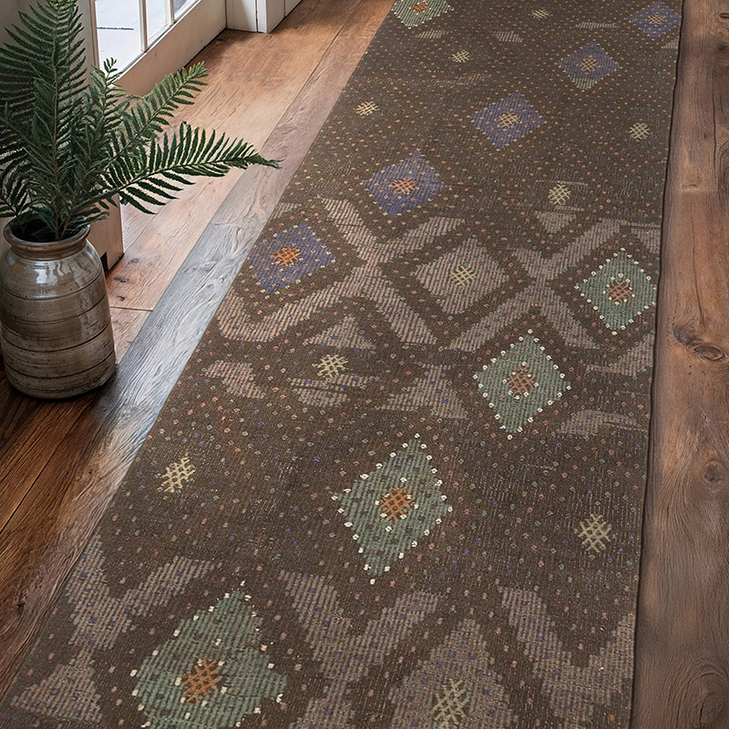 Corredor Vintage de Anatolia Jijim - 90 cm x 324 cm - K0060512