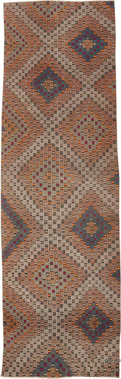 Vintage Anatolian Jijim Runner - 3' 4" x 11' 1" (40" x 133")
