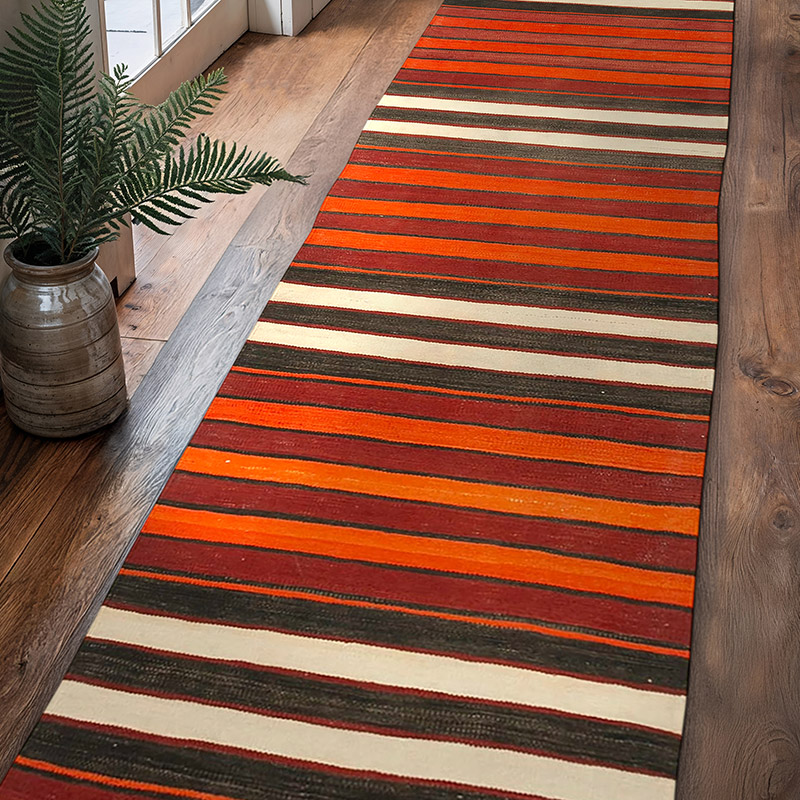 Vintage Anatolian Kilim Runner - 2' 8" x 10' 9" (32" x 129") - K0060522