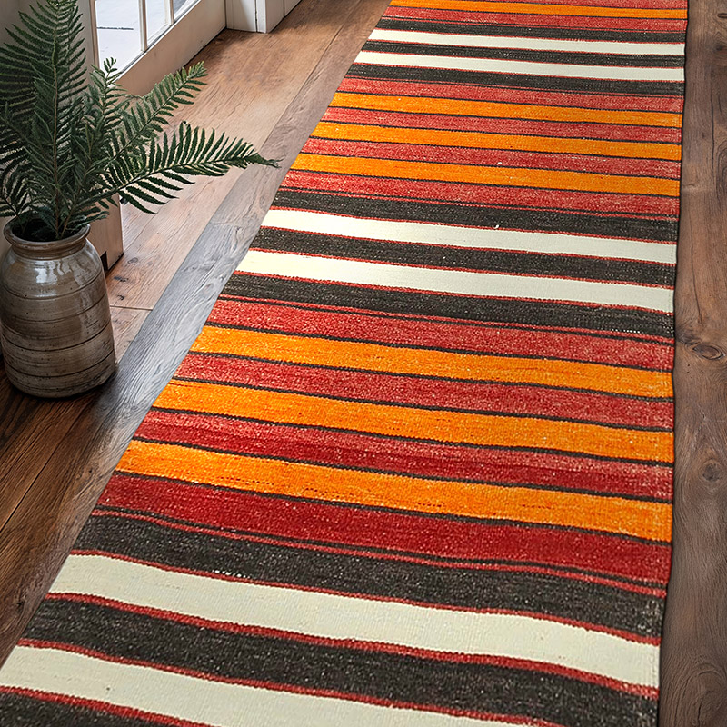 Corredor Vintage Anatolian Kilim - 97 cm x 328 cm - K0060523