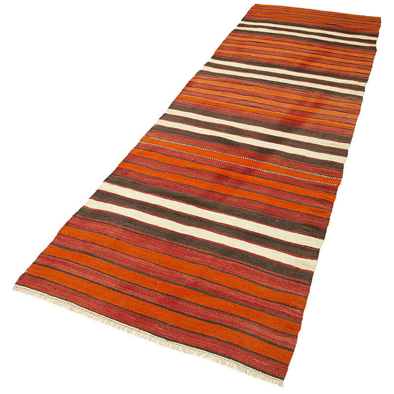 Vintage Anatolian Kilim Runner - 2' 11" x 10' 8" (35" x 128") - K0060526