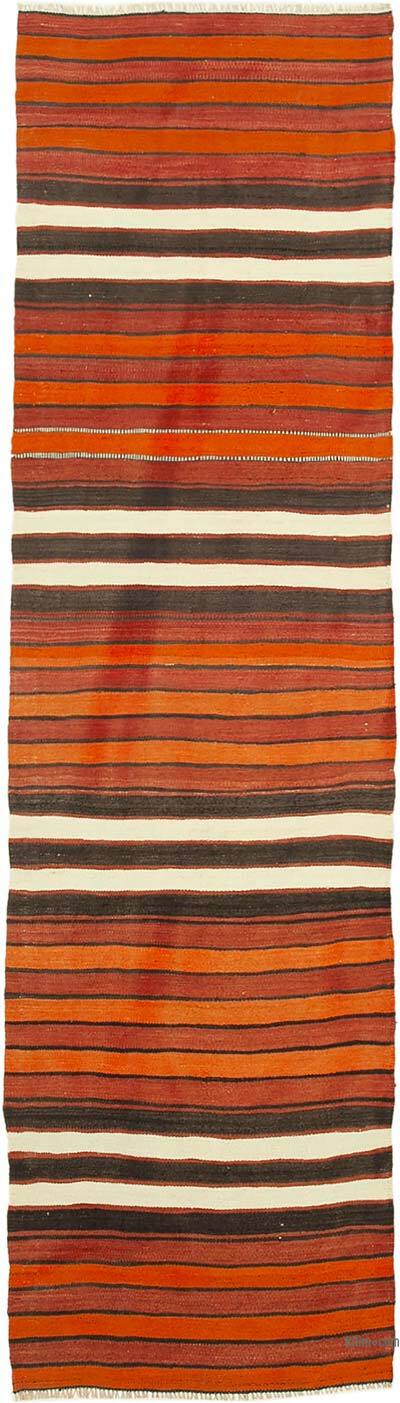 Vintage Anadolu Kilim Yolluk - 90 cm x 326 cm