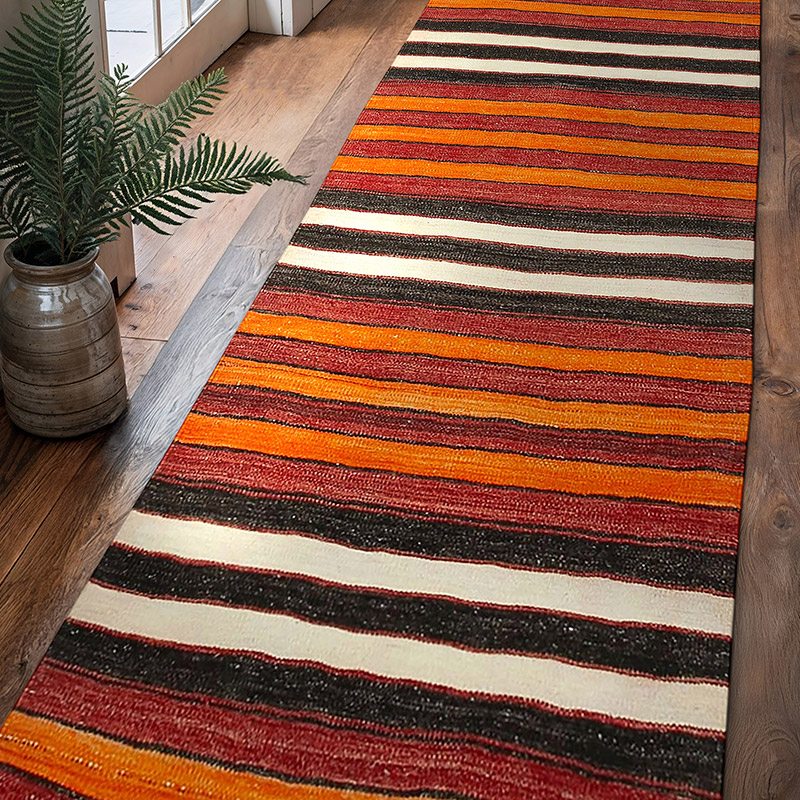 Corredor Vintage Anatolian Kilim - 100 cm x 321 cm - K0060532