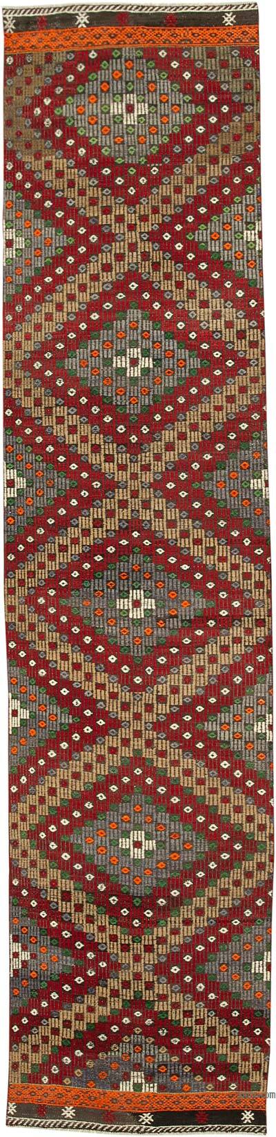 Vintage Anatolian Jijim Runner - 2' 10" x 12' 3" (34" x 147")